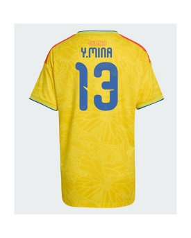 Billige Fotballdrakt Colombia Yerry Mina #13 Replika Hjemmedrakt Dame VM 2026 Kortermet Billige Fotballdrakt Colombia Yerry Mina #13 Replika Hjemmedrakt Dame VM 2026 Kortermet